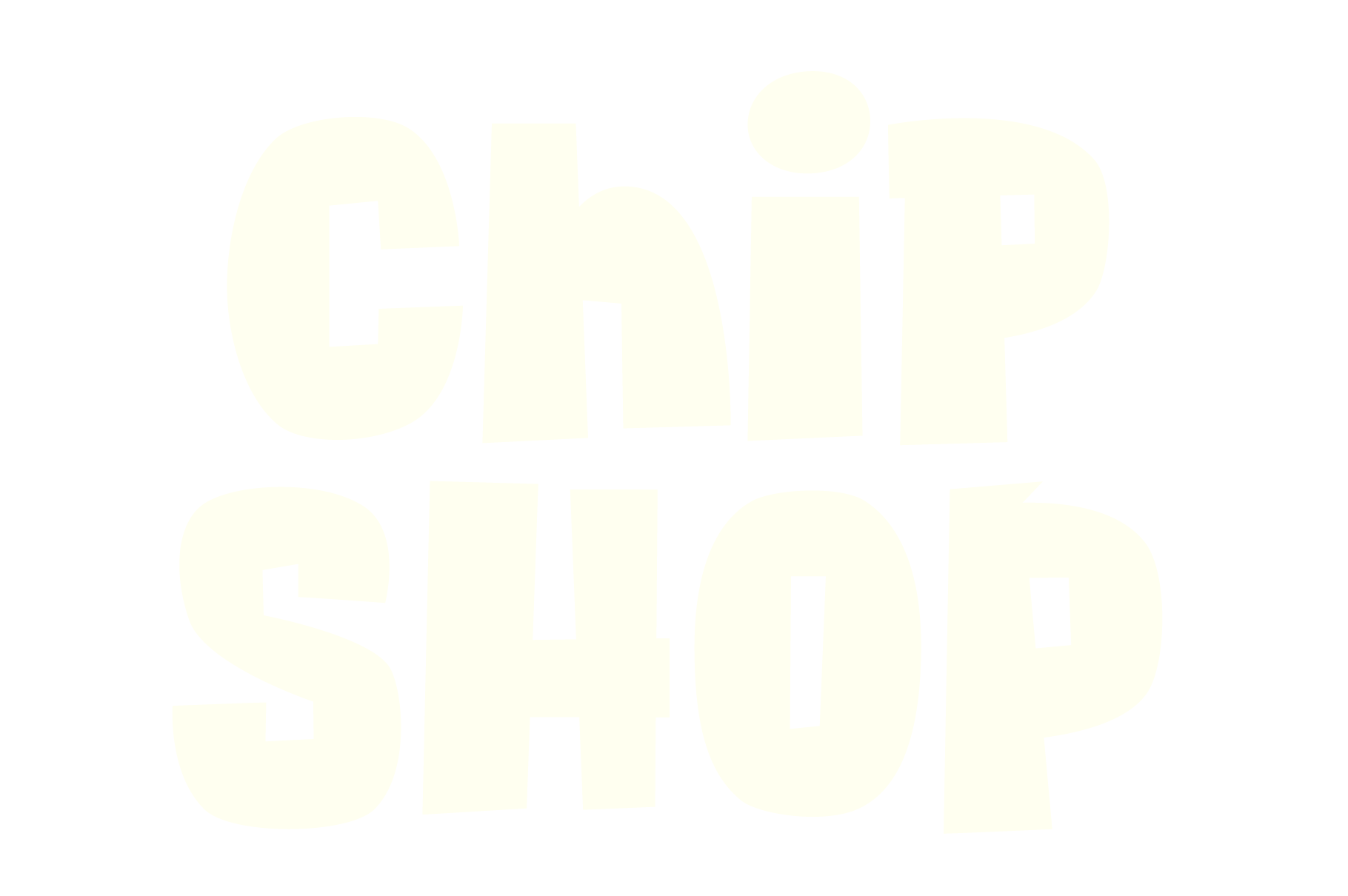 Chip Shop: A Straight Cut Poster Font Chip Shop: A Straight Cut Poster Font