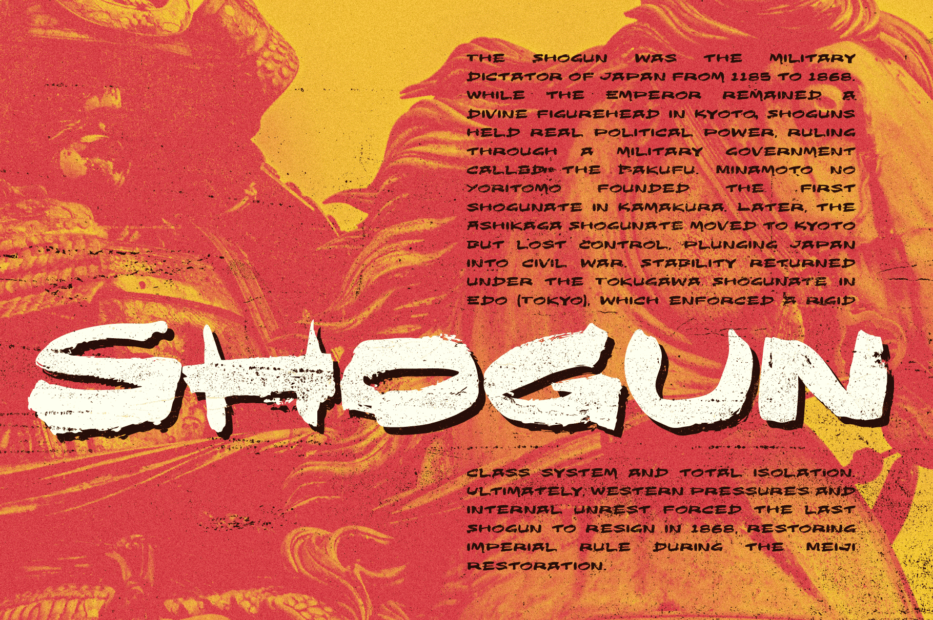 Proscenium Brush - Zen and the Art of Brush Fonts Free Download: Proscenium Brush - Grindhouse Ninja Movie Brush Font by Wingsart Studio
